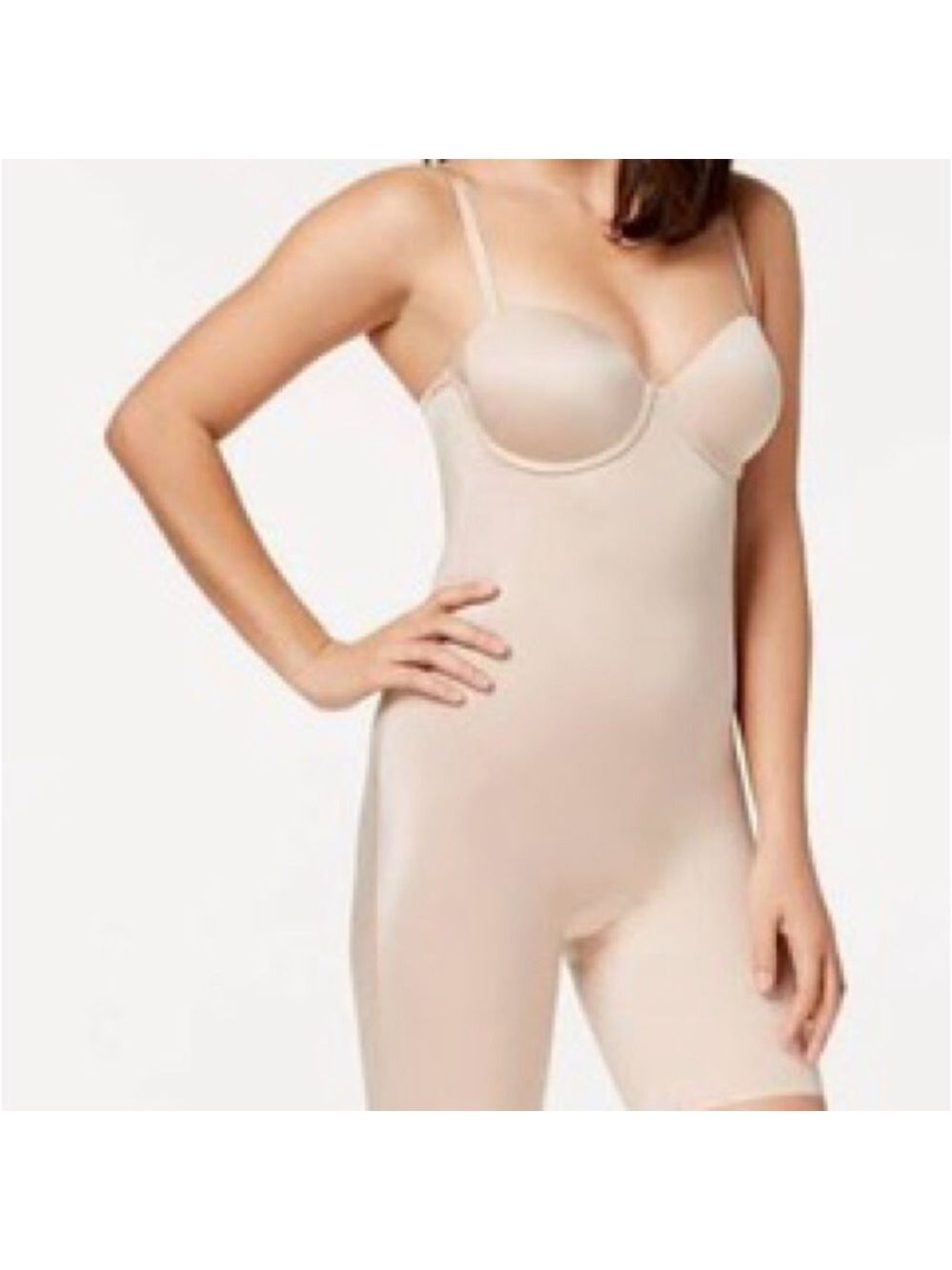 SPANX Your Fancy Strapless Cupped Mid-Thigh Bodysuit